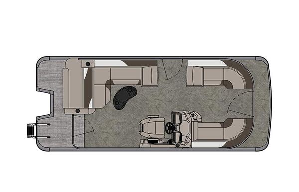 2021 Tahoe Pontoon LTZ Cruise Rear Bench 22'