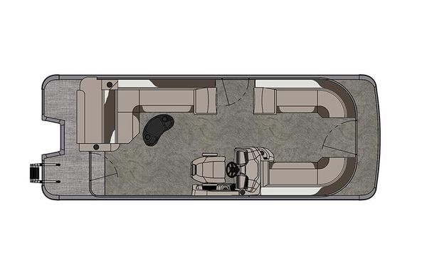 2021 Tahoe Pontoon LTZ Cruise Rear Bench 24'