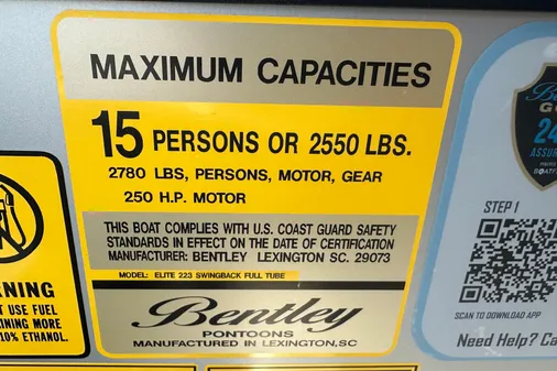 Bentley-pontoons 223-ELITE-SWINGBACK image