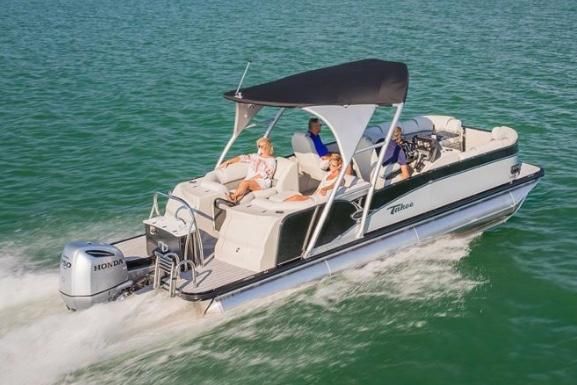 Tahoe Pontoon Cascade Platinum Quad Lounger 27' - main image