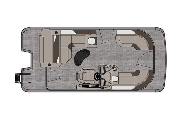 2023 Tahoe Pontoon LTZ Cruise Rear Bench