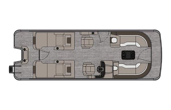 2023 Tahoe Pontoon Cascade Rear Lounger
