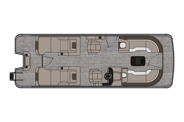 Tahoe Pontoon Cascade Rear Lounger - main image
