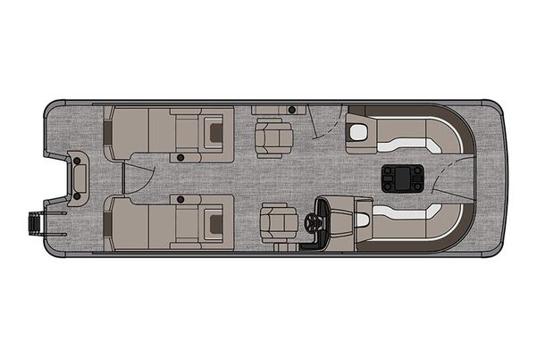 Tahoe-pontoon CASCADE-REAR-LOUNGER - main image