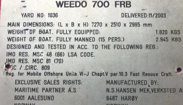 Custom WEEDO-RHIB-700-FRB image