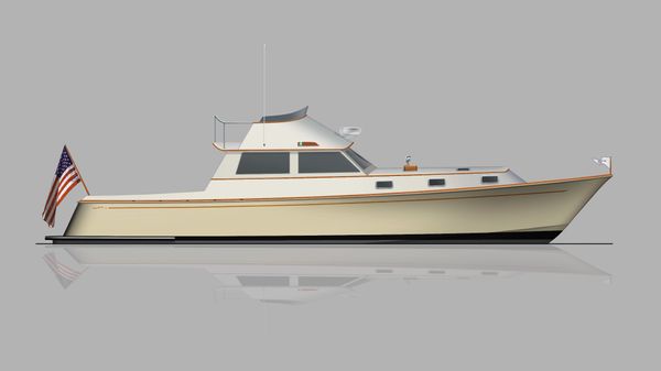 Brooklin Boat Yard 45' Flybridge Cruiser