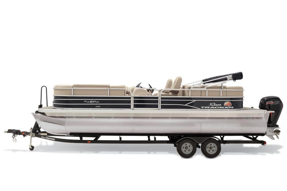 Set of 2 36 inch long Tracker Boats Boat hull decals lifetime warranty
