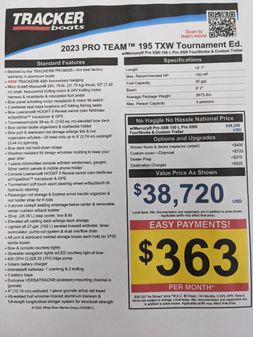 Tracker Pro Team 195 TXW Tournament Edition image