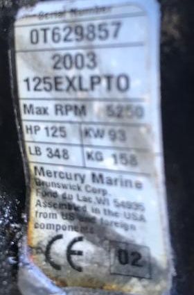Mercury 125EXLPTO image