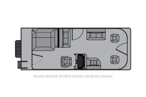 Landau ISLAND-BREEZE-232-CRUISE-REAR-LOUNGE image