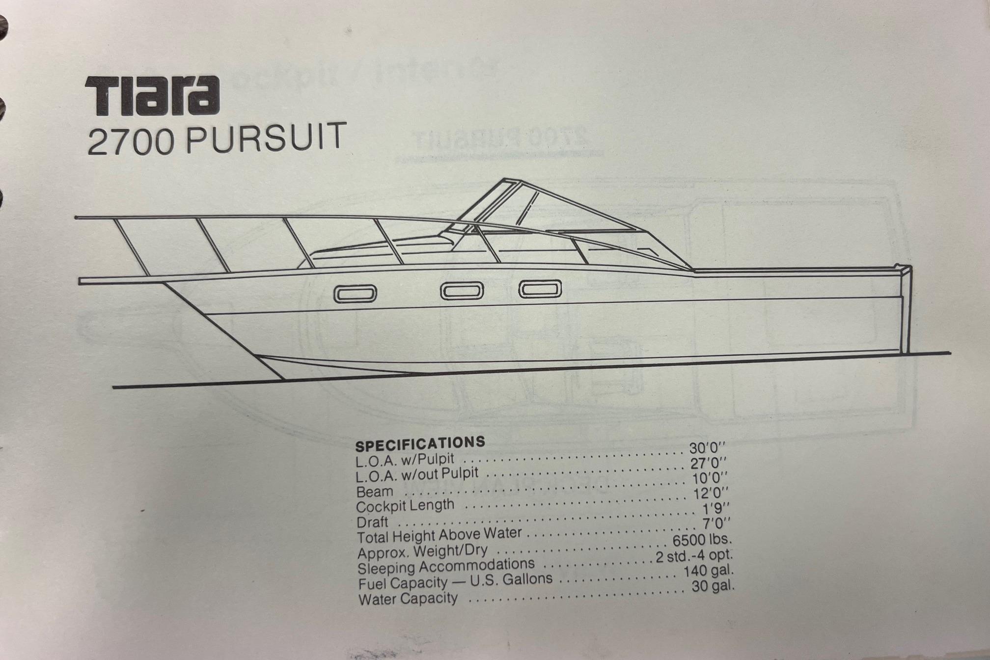 1984 Tiara Yachts 2700 Scituate, Massachusetts - South Shore Dry Dock