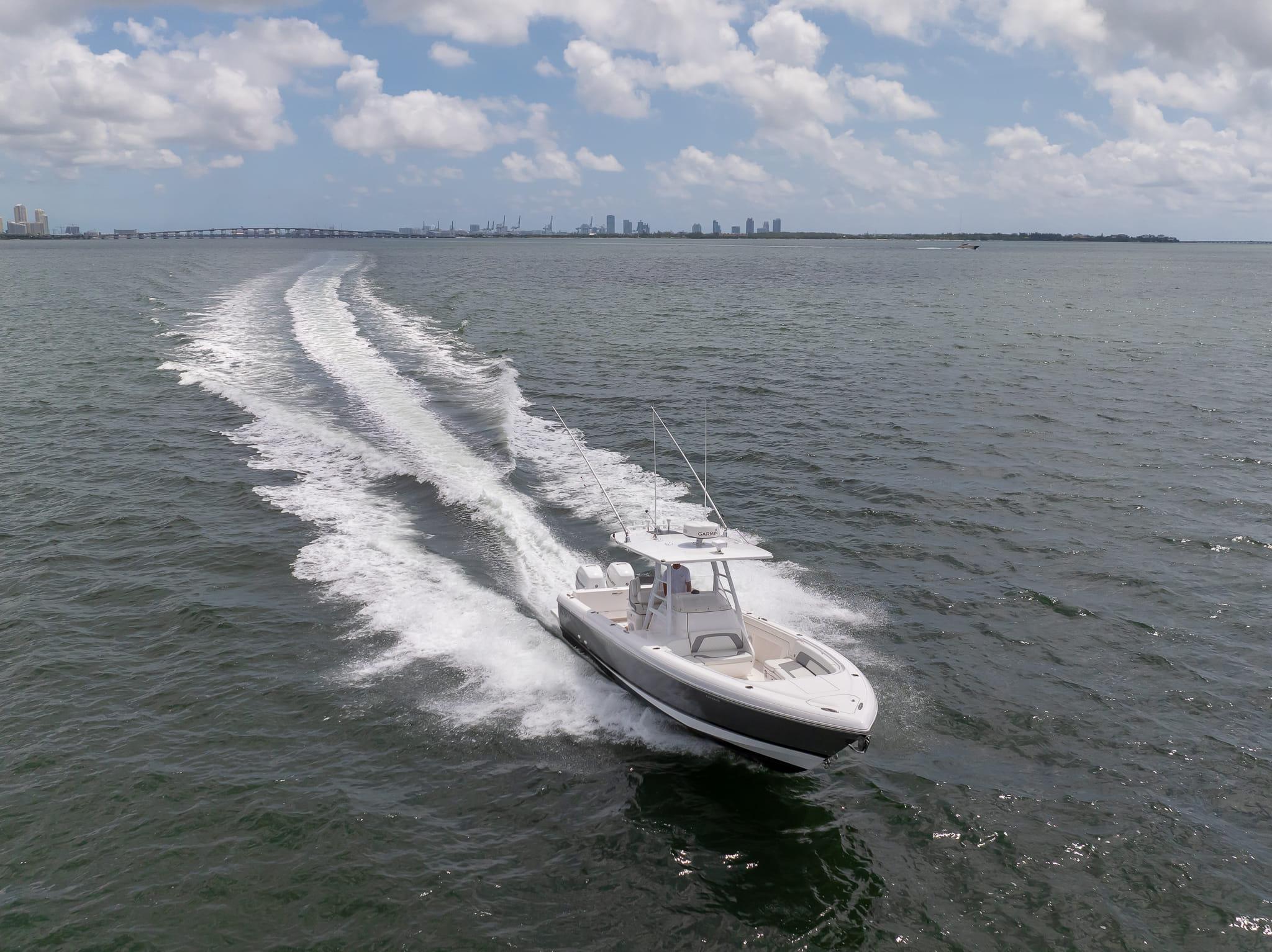 2019 Intrepid 327 center console