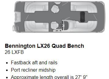 Bennington 26 LXFB
