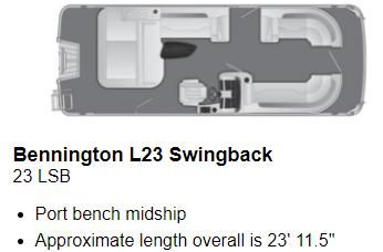 Bennington L 23 Swingback - main image