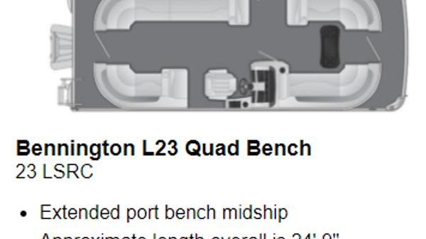 Bennington L 23 Quad Bench 
