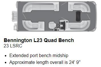 Bennington L 23 Quad Bench 