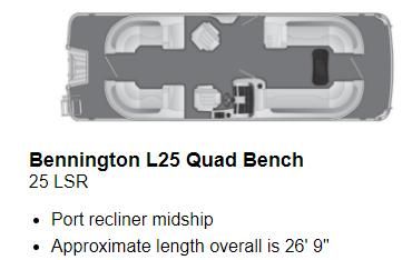 Bennington L-25-QUAD-BENCH - main image