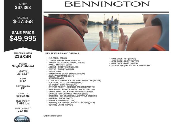 Bennington SX-LINE image