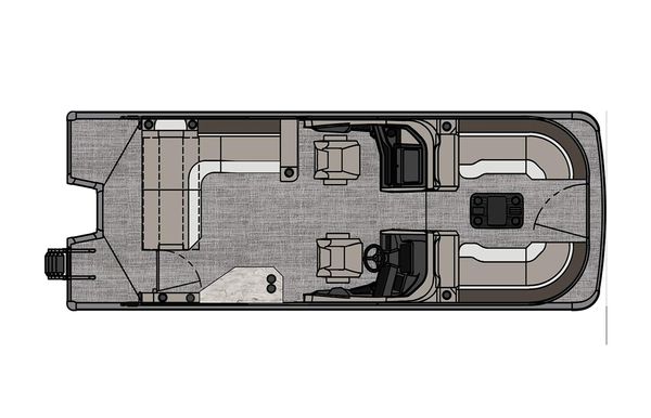 2025 Tahoe Pontoon Cascade Cruise Rear Bench Windshield