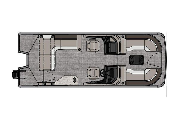 Tahoe-pontoon CASCADE-CRUISE-REAR-BENCH-WINDSHIELD - main image