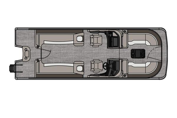 Tahoe-pontoon CASCADE-QUAD-LOUNGE-WINDSHIELD - main image