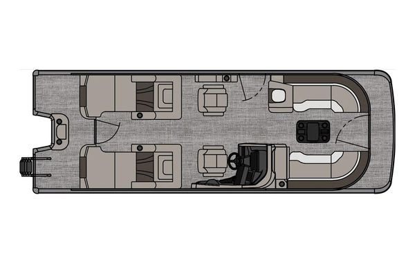 2025 Tahoe Pontoon Cascade Rear Lounger