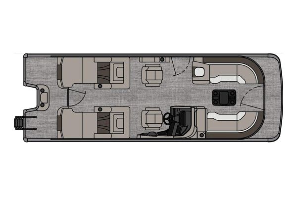 Tahoe-pontoon CASCADE-REAR-LOUNGER - main image