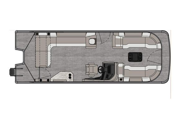 2025 Tahoe Pontoon Grand Tahoe LTD Cruise Rear Bench