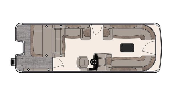 Avalon Catalina Versatile Rear Bench - 25'